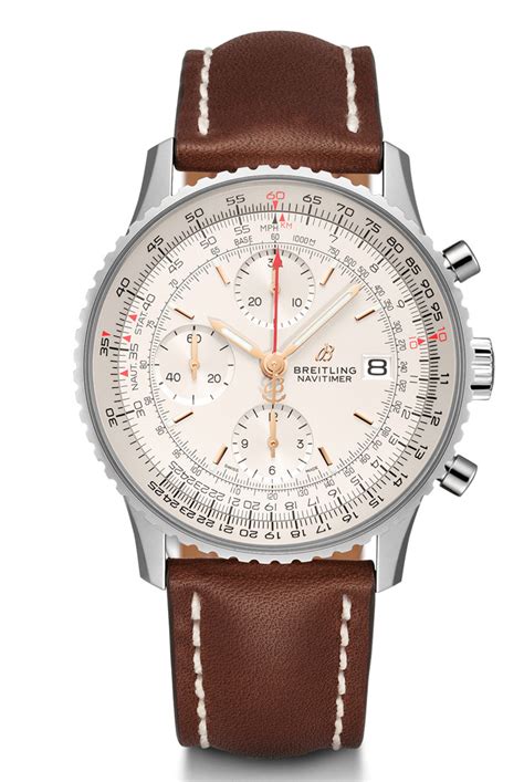 breitling navitimer brown band|Breitling Navitimer 2020.